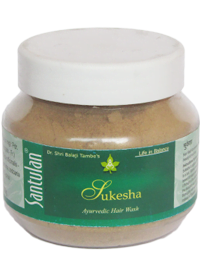 sukesha_150gm.png Sukesha hair wash powder 200gm By Santulan Ayurveda - Image 1