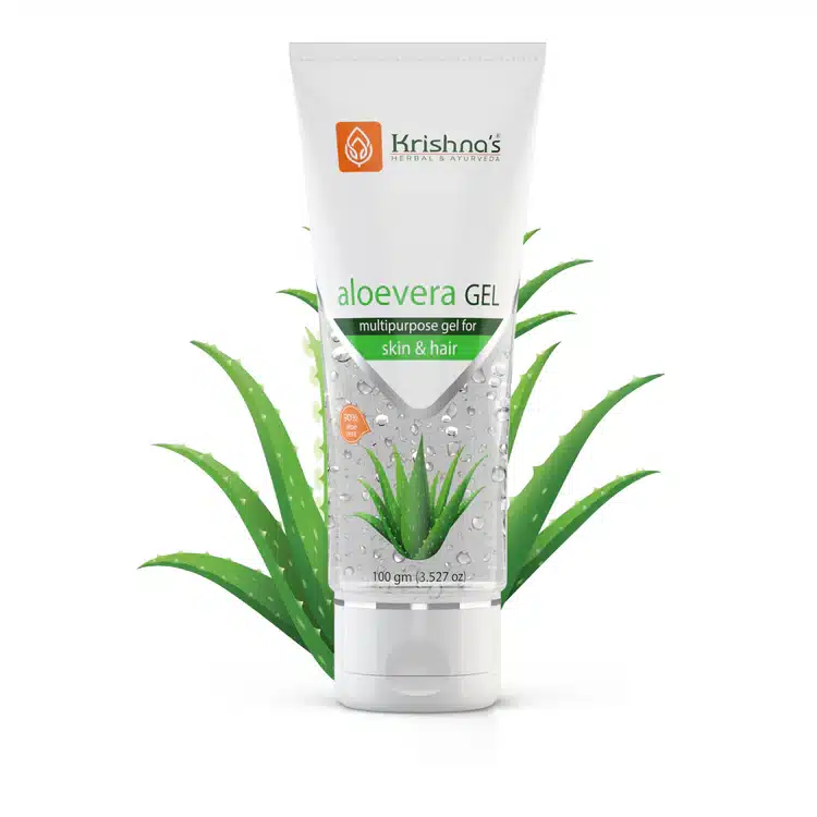 3_c09764b5-1cc3-421a-b78c-04036ed388fd aloe vera gel 100gm krishna herbal and ayerveda - Image 1