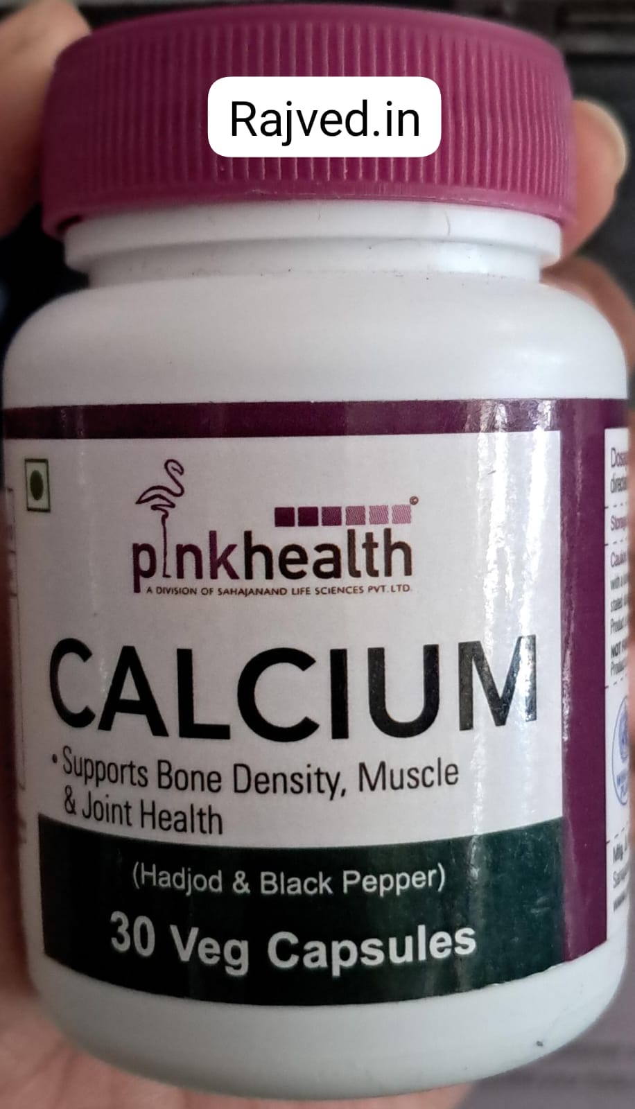 calcium image Calcium capsule 60cap veg by pink health - Image 1