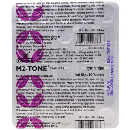 M2-tone tab 60tablet upto 15% off Charak Pharma Mumbai