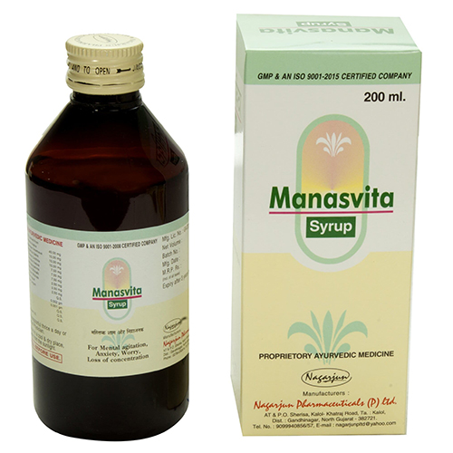 manasvita syrup 100 ml upto 20% off Nagarjun Pharma Gujrat
