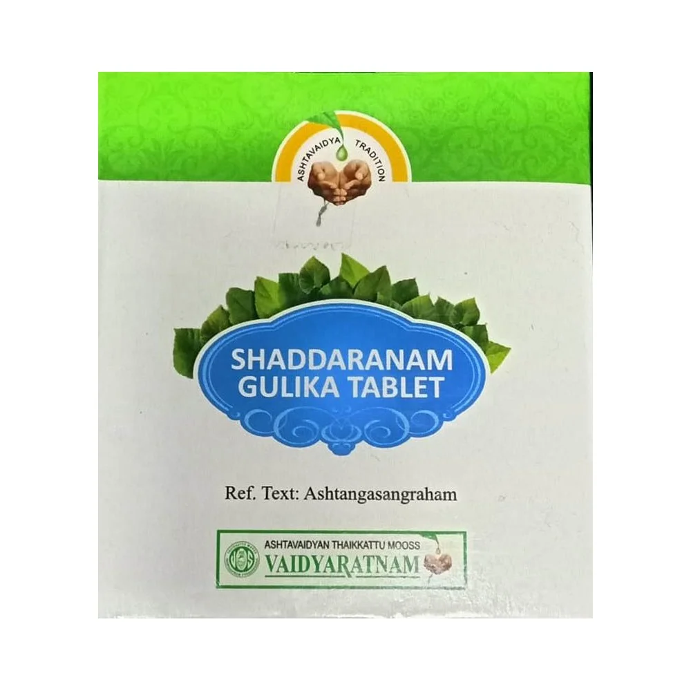 Shaddaranam Gulika tablets 100 tabs upto 15% off vaidyaratnam oushadhalaya
