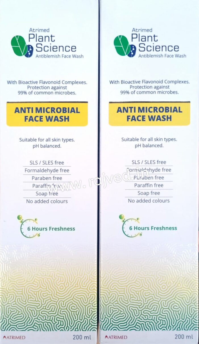 Anti microbial face wash 200ml upto 20% off atrimed pharmaceuticals