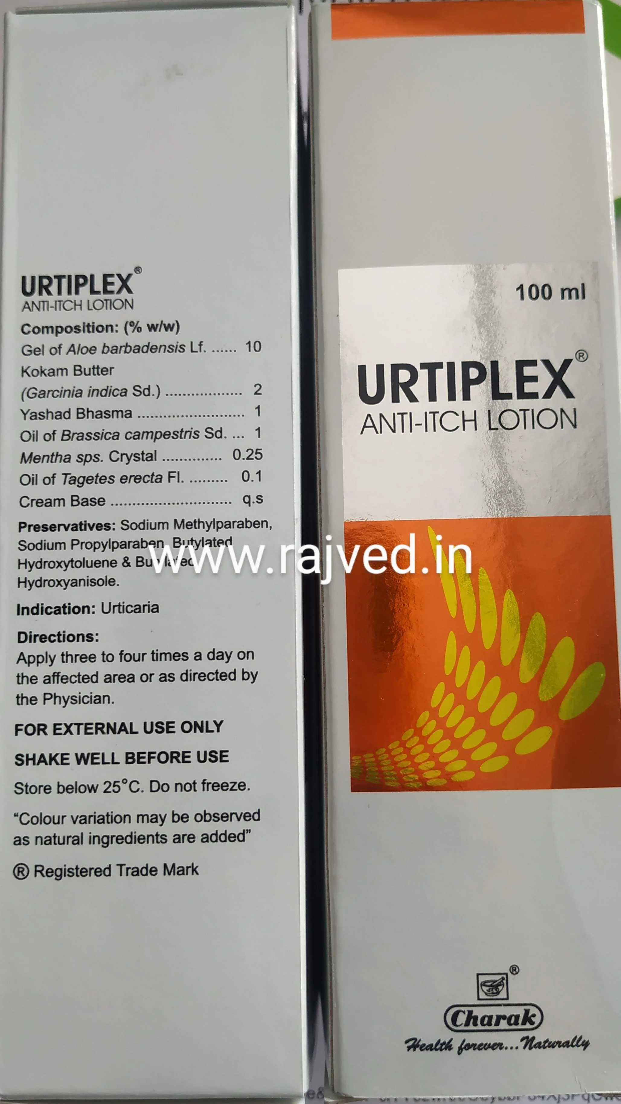 urtiplex lotion 100ml Charak pharma mumbai