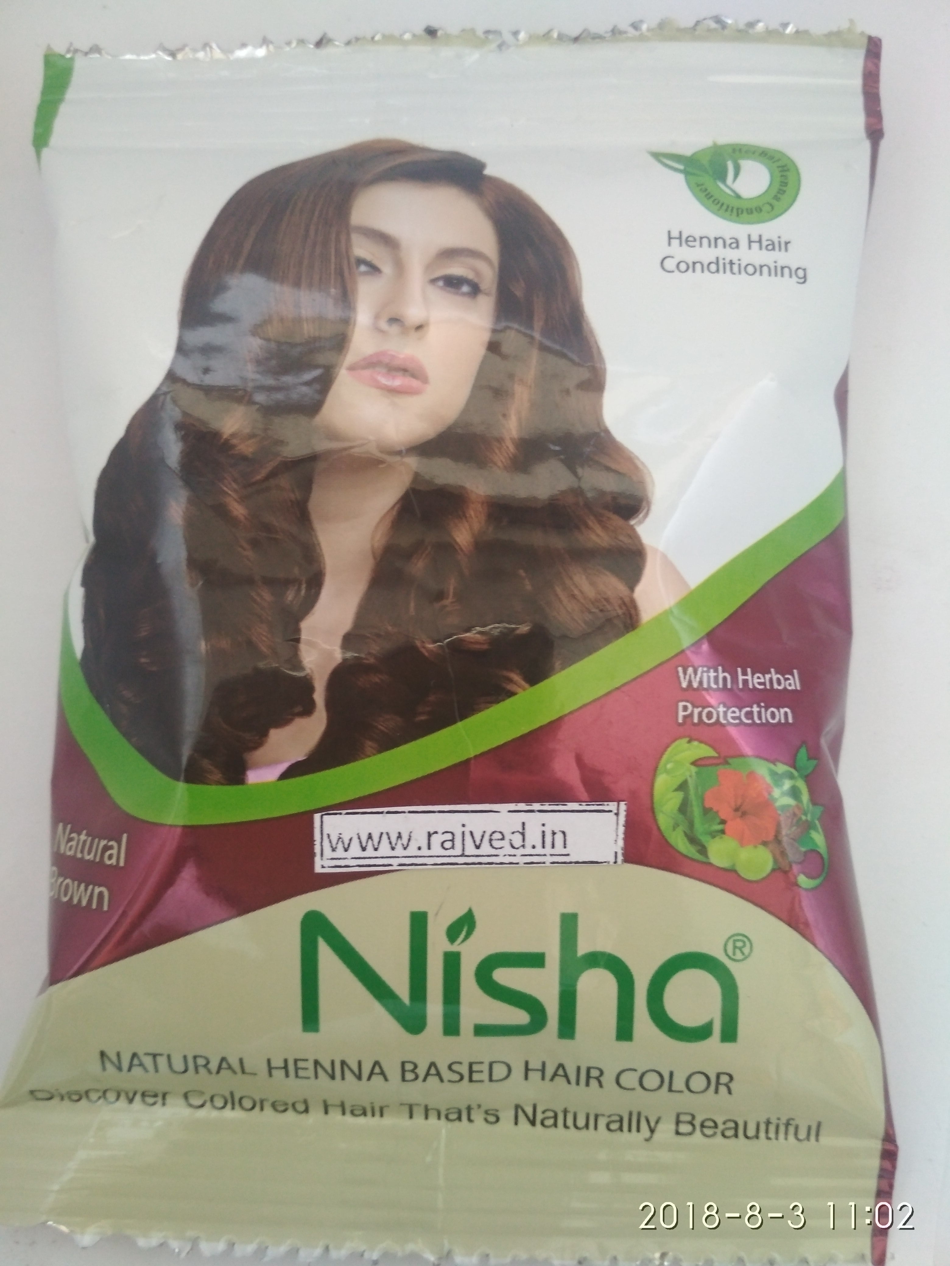 Nisha No Ammonia Creme Hair Color Natural Brown 40 20 g  20 ml   JioMart