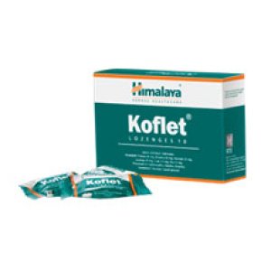 koflet lozenges jar 60+15 the himalaya drug company